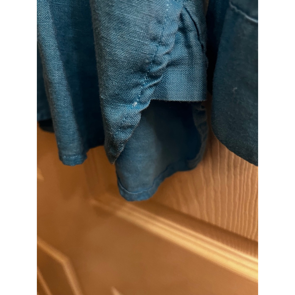 J.JILL~ Women’s Teal 100% Love Linen Button Down Shirt~XS~ Runs Big~ - Picture 3 of 10